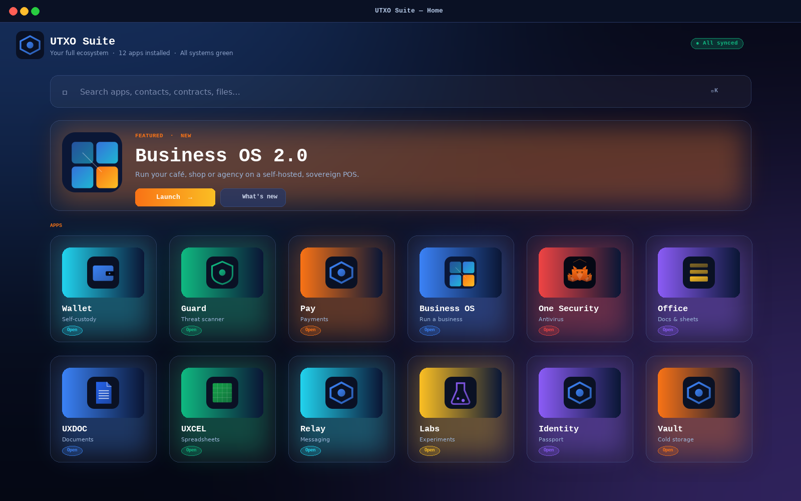 UTXO Core screen